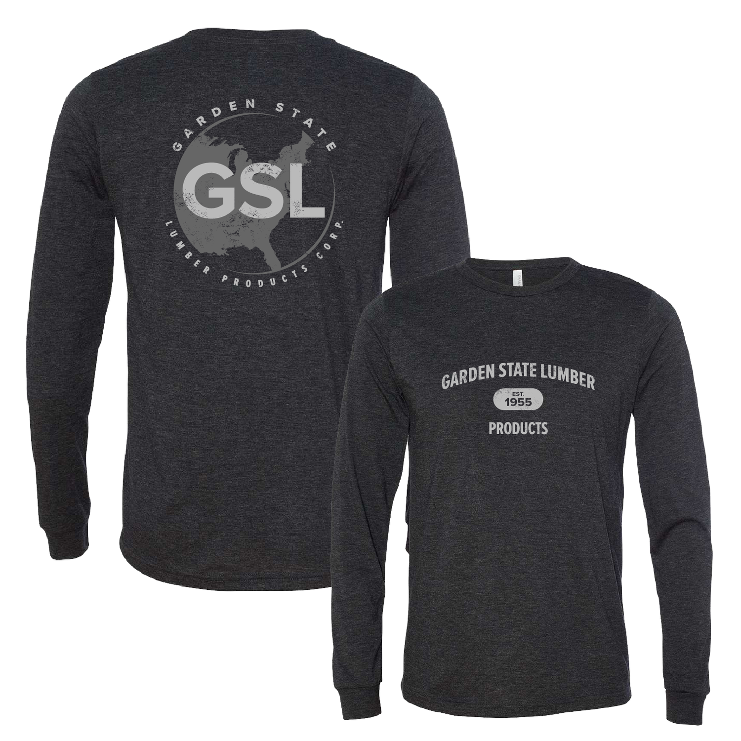 GSL E55 Long Sleeve Tee - Charcoal