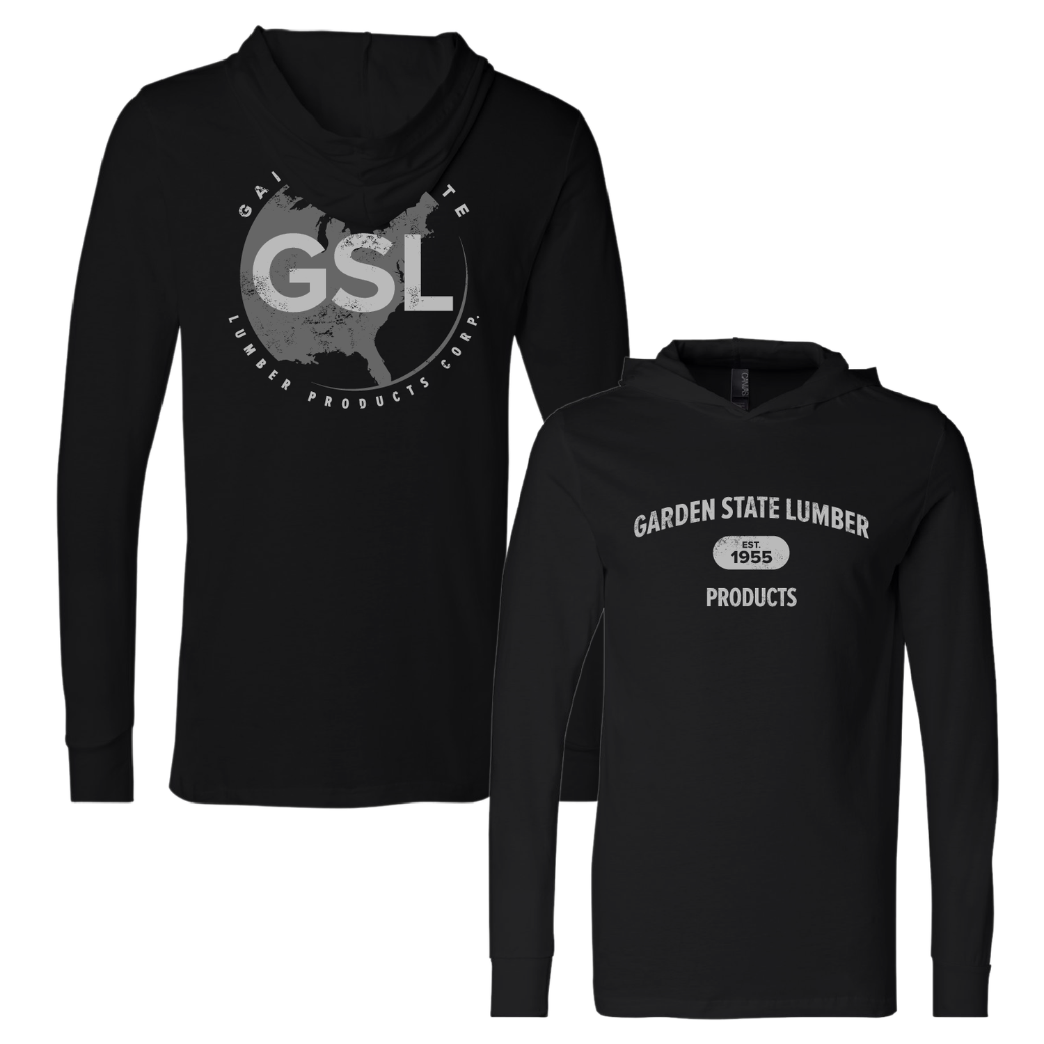 GSL E55 Lightweight Hoodie - Black