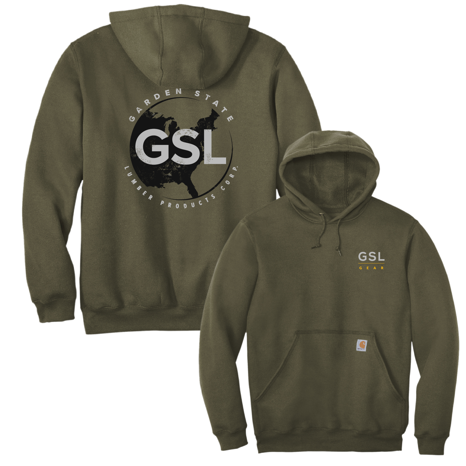 GSL Gear E55 Carhartt Pullover Hoodie - Moss