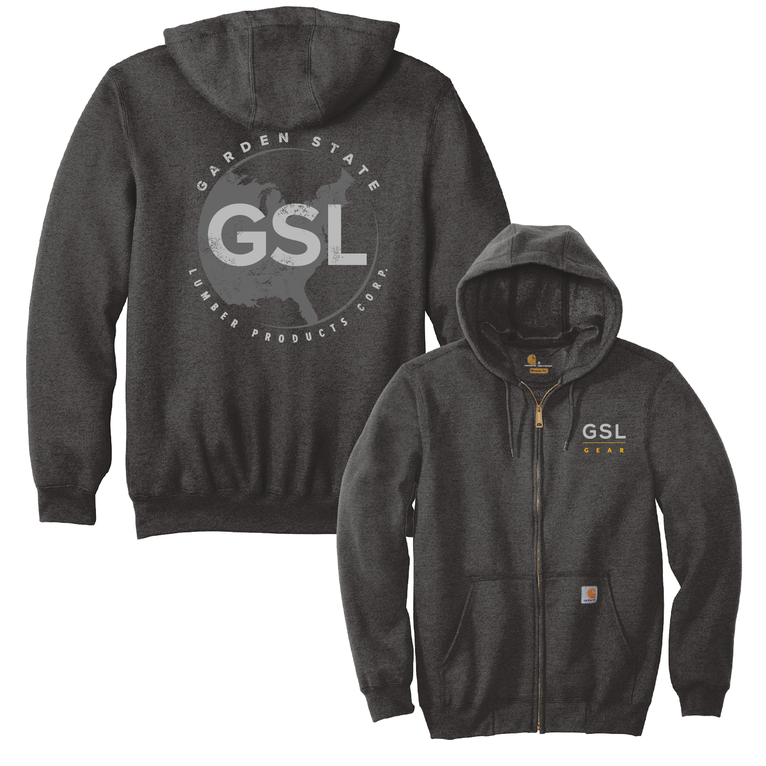 GSL Gear E55 Carhartt Zip Hoodie - Carbon