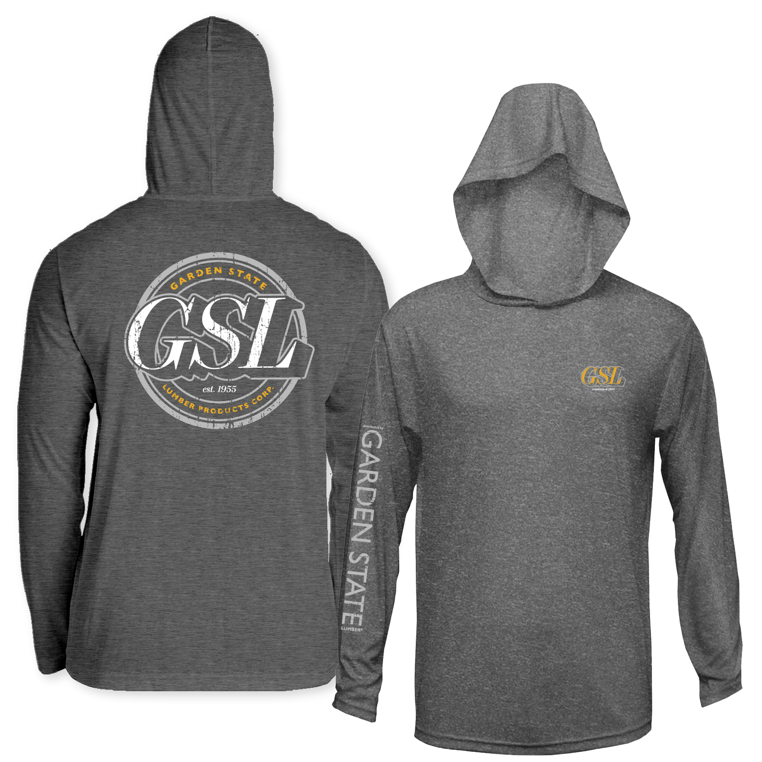 GSL Impact 1 Activewear Hoodie - Heather Grey