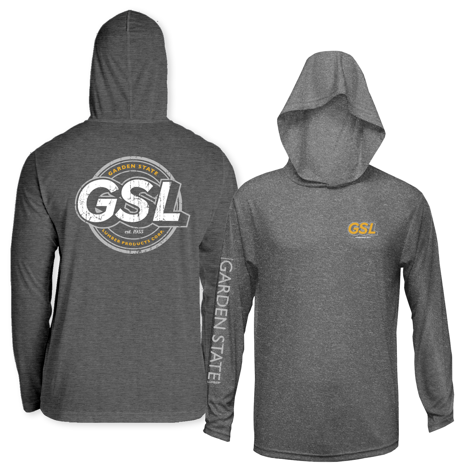 GSL Impact 2 Activewear Hoodie - Heather Grey