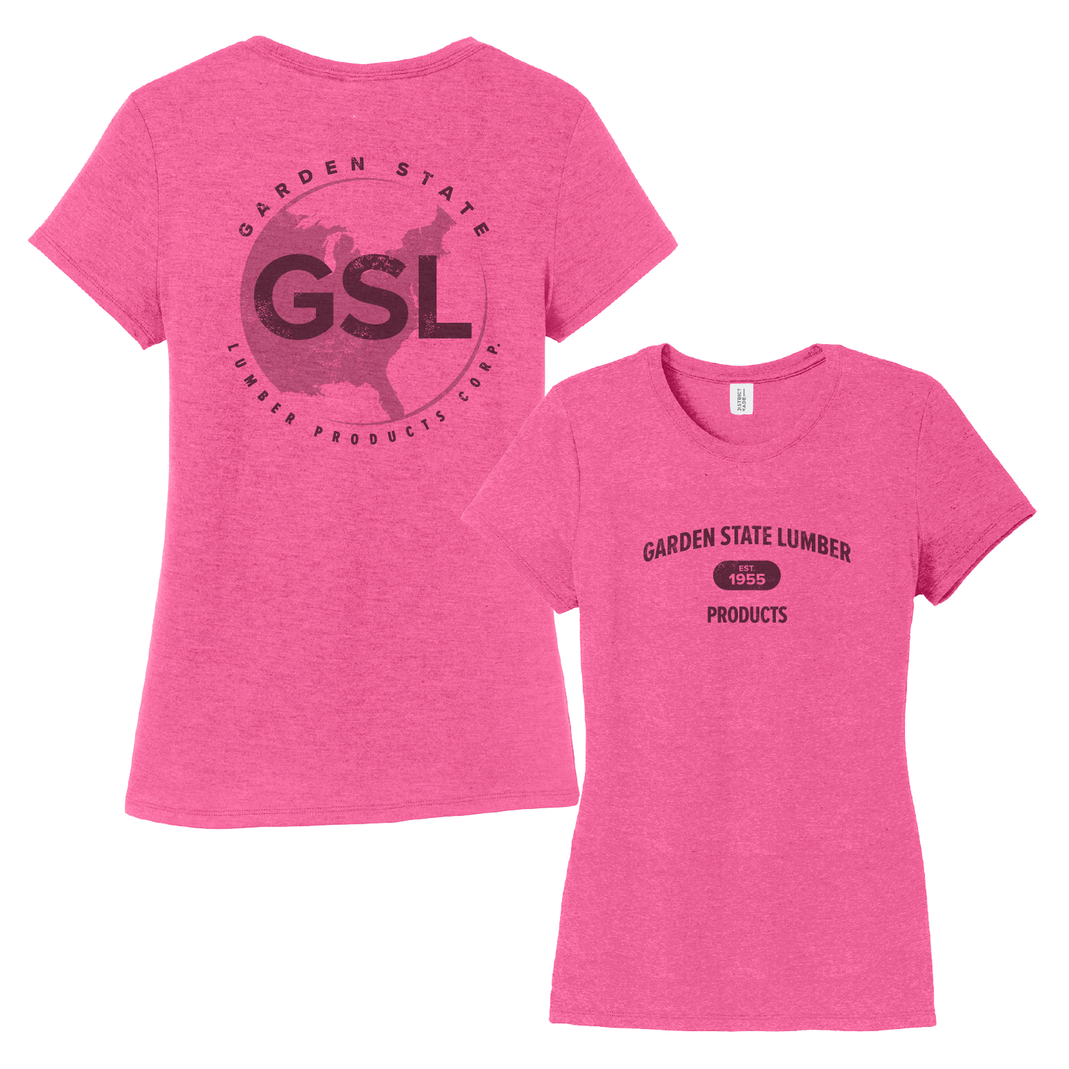 Women's GSL E55 Short Sleeve Tee - Pink Frost