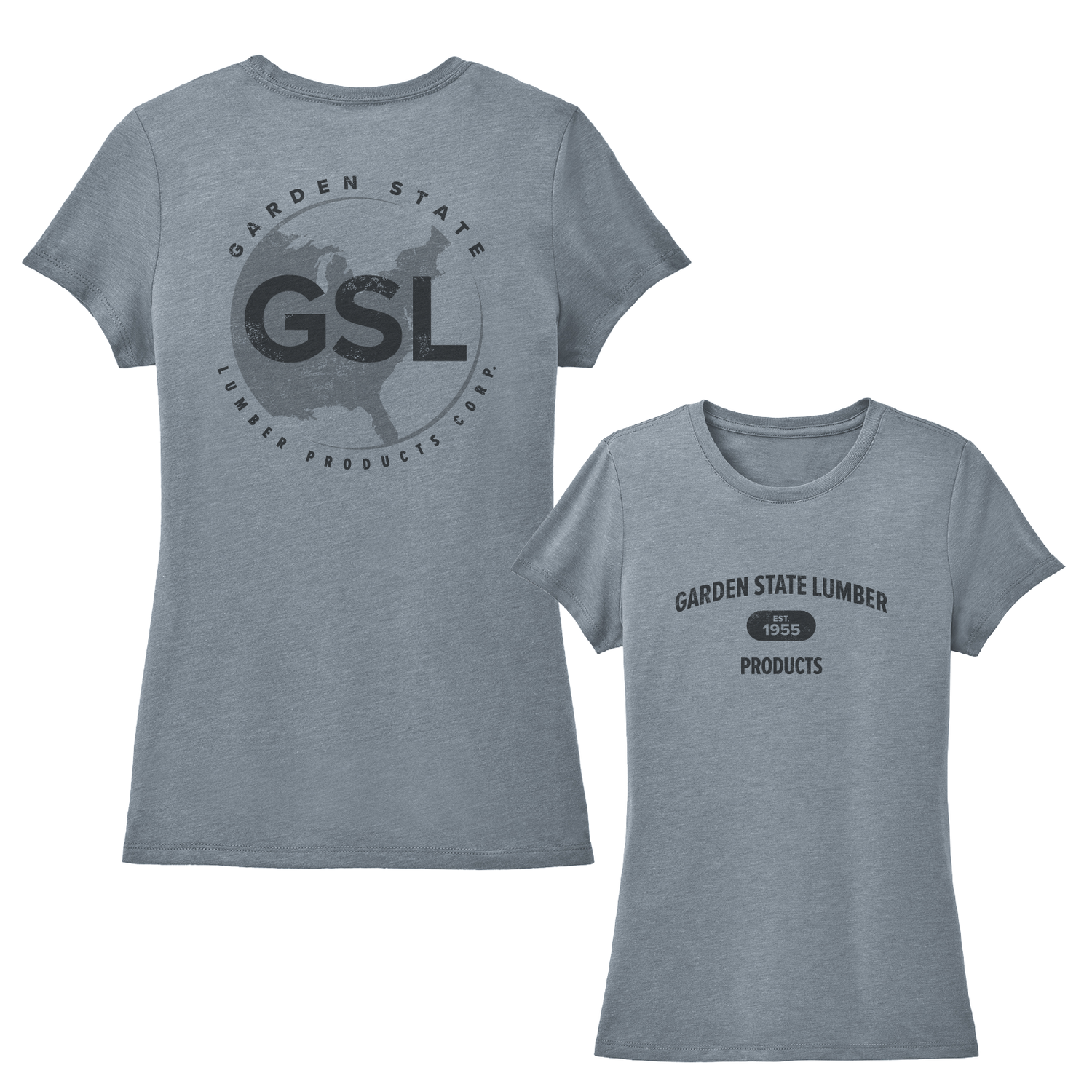 Women's GSL E55 Short Sleeve Tee - Flint Blue Heather
