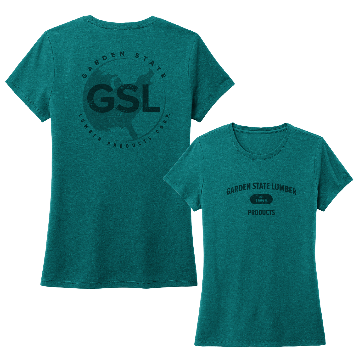 Women's GSL E55 Short Sleeve Tee - Heathered Teal