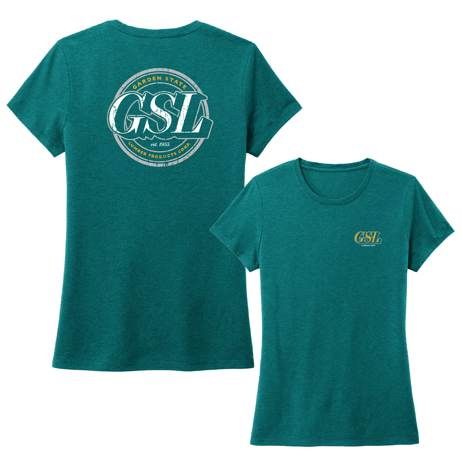 Women's GSL Impact 1 Short Sleeve Tee - Heathered Teal