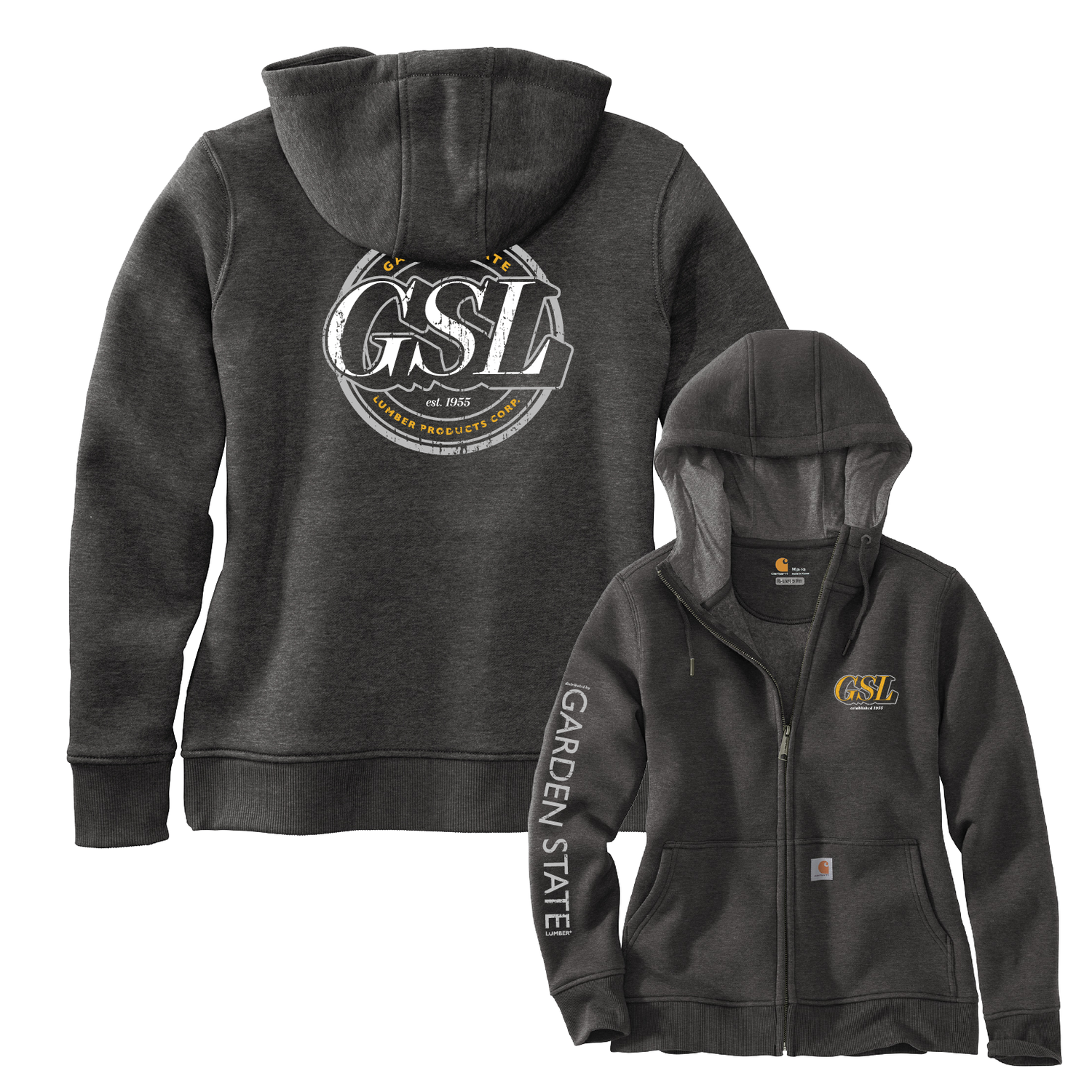 Women's GSL Impact 1 Carhartt Zip Hoodie - Carbon