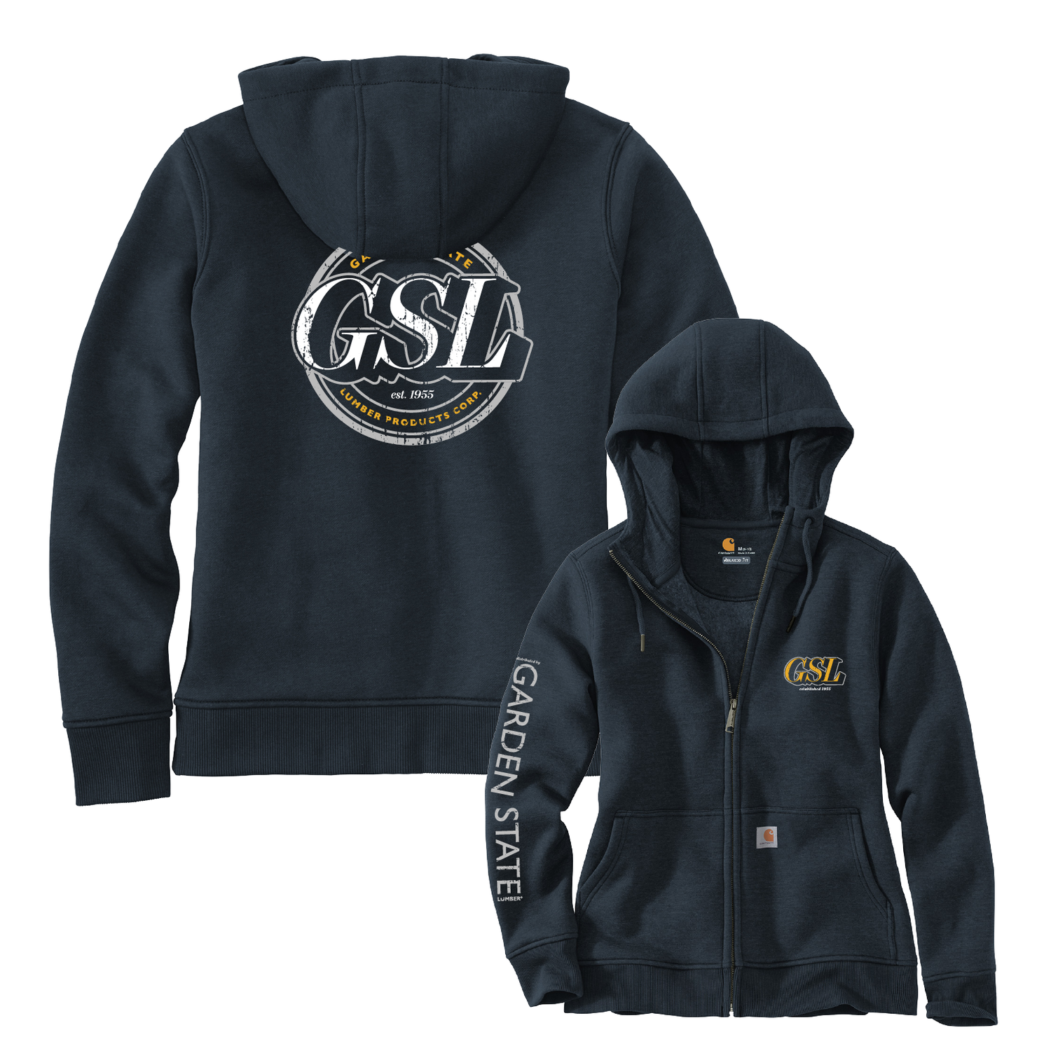 Women's GSL Impact 1 Carhartt Zip Hoodie - Navy