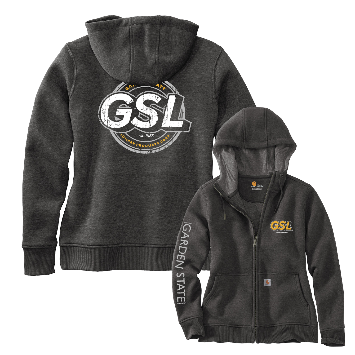 Women's GSL Impact 2 Carhartt Zip Hoodie - Carbon