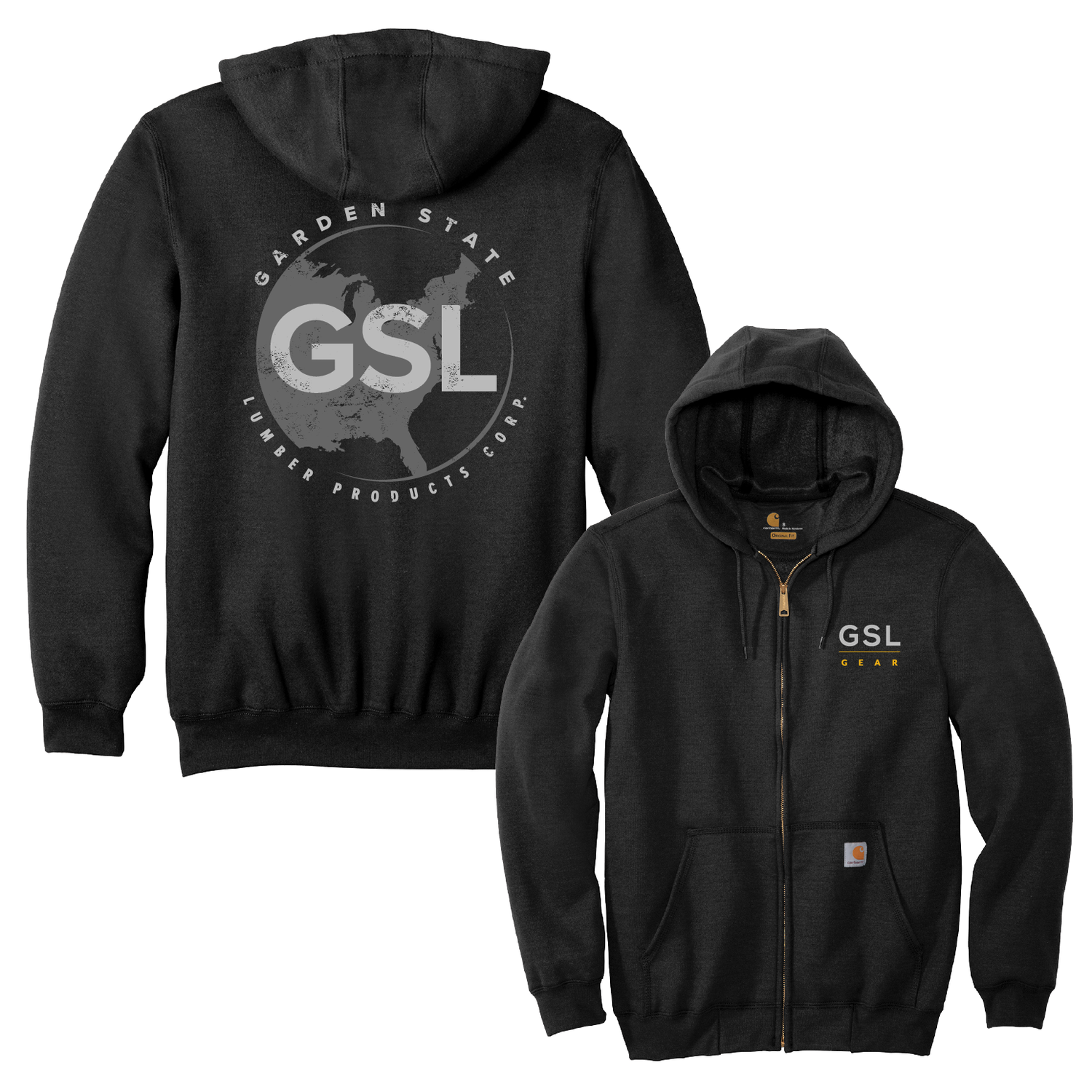 GSL Gear Carhartt Zip Hoodie - Black