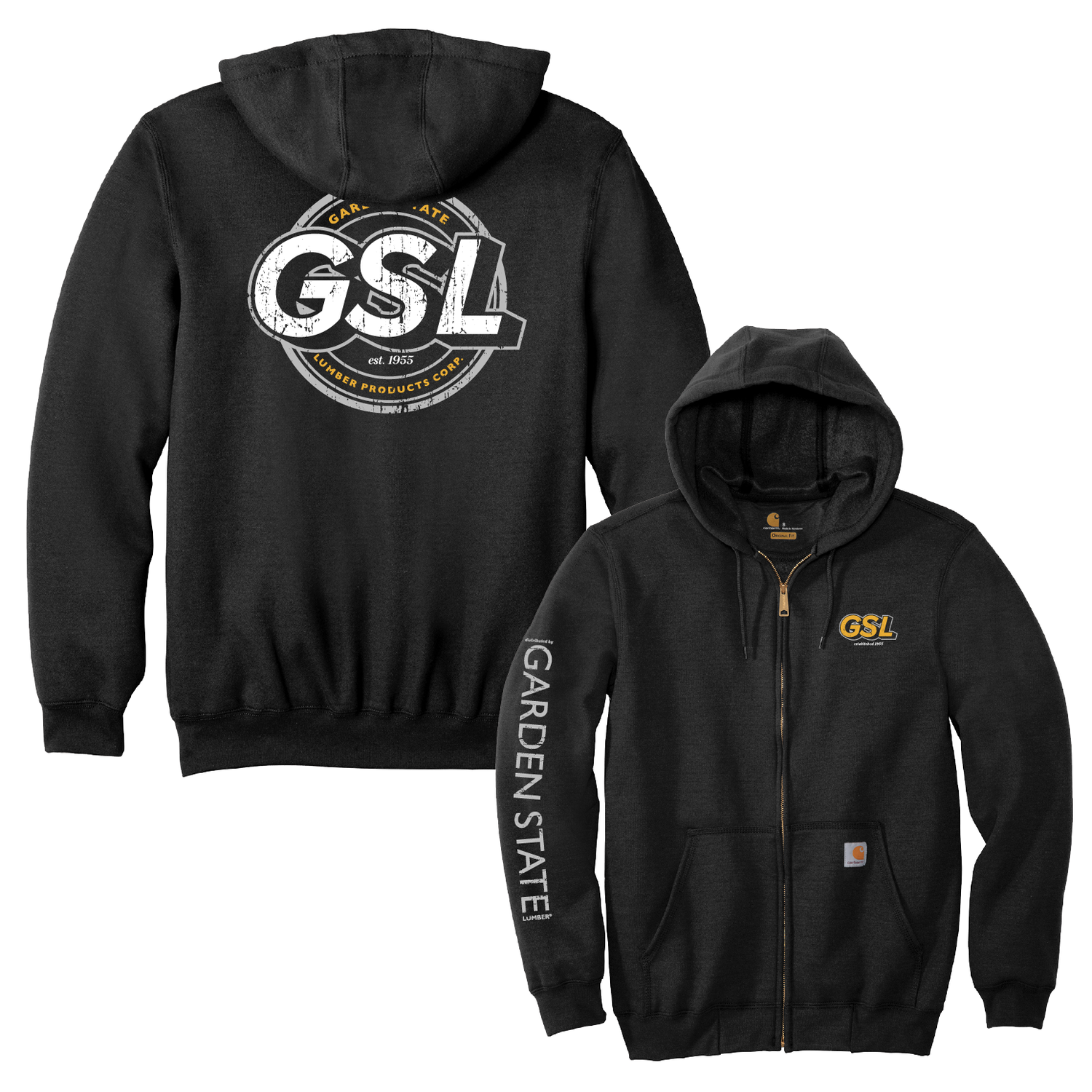 GSL Impact 2 Carhartt Zip Hoodie - Black