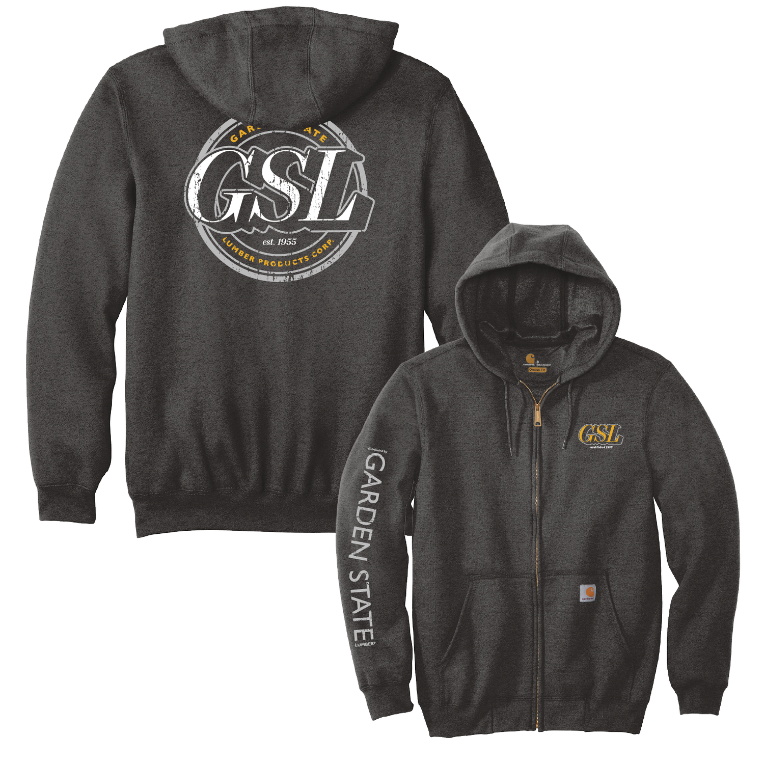 GSL Impact 1 Carhartt Zip Hoodie - Carbon