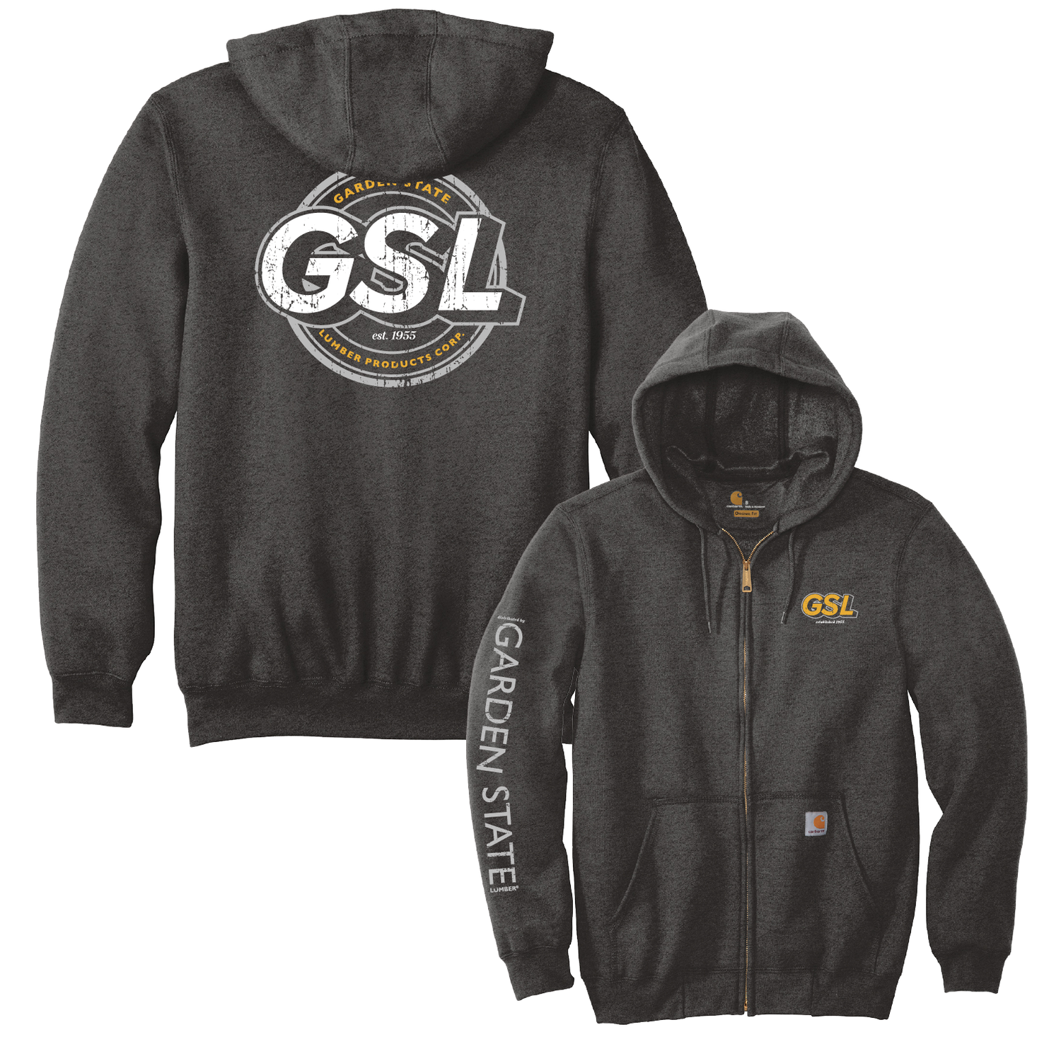 GSL Impact 2 Carhartt Zip Hoodie - Carbon