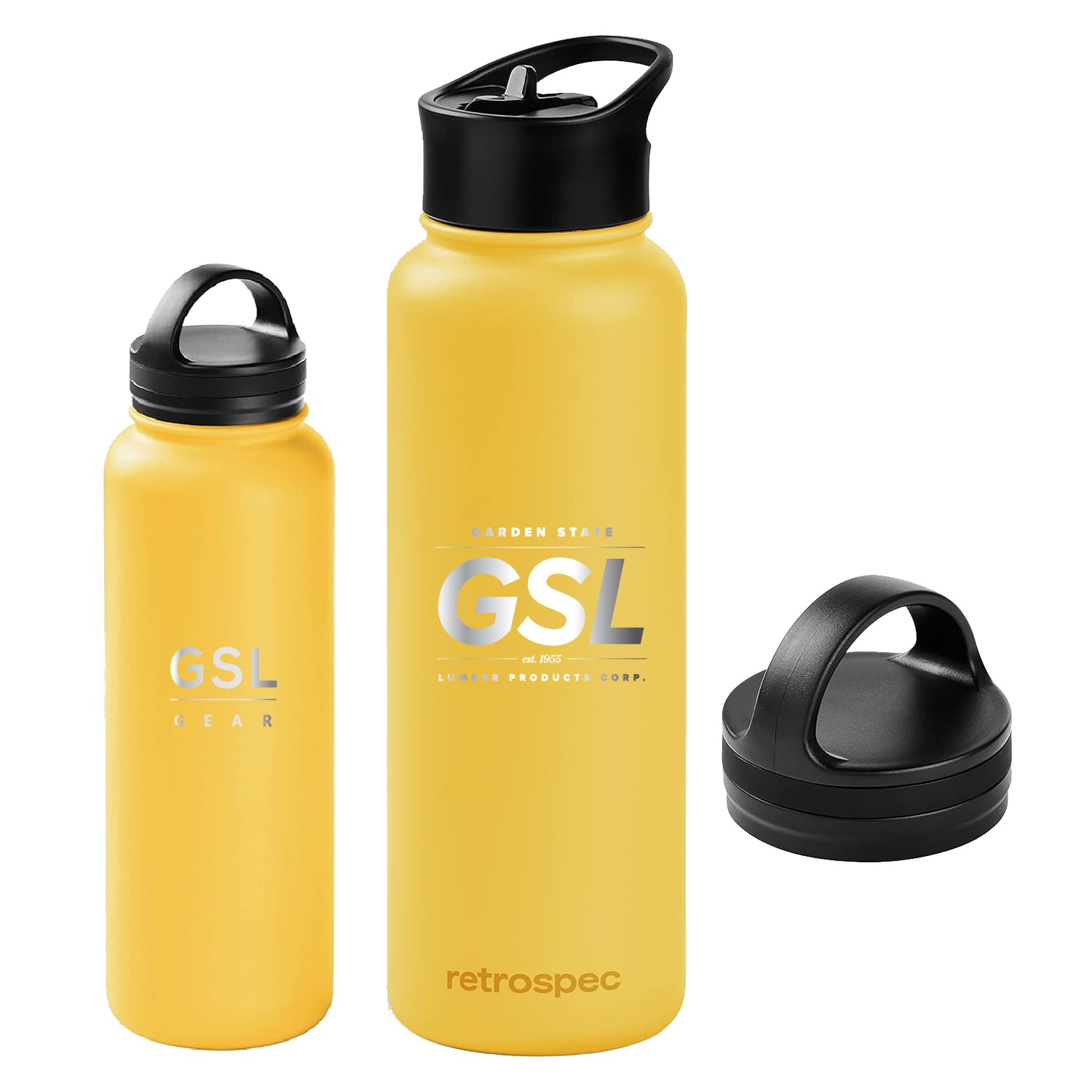 40 oz Thermal Water Bottle - Yellow